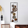 Wallity Textured - 4 Accesorio decorativo de pared de metal Multicolor